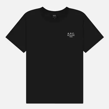 Мужская футболка A.P.C. Standard Rue Madame GOTS, цвет чёрный, размер S