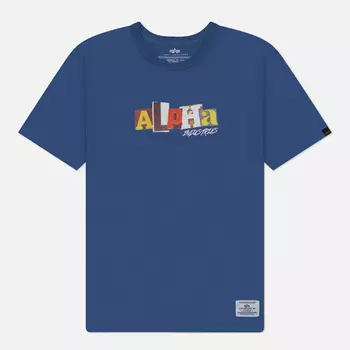 Мужская футболка Alpha Industries Alpha Ransom, цвет синий, размер XXL