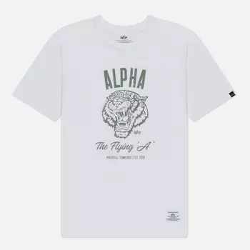 Мужская футболка Alpha Industries Alpha Tiger, цвет белый, размер XXL