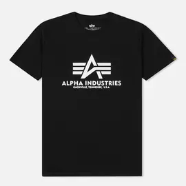 Мужская футболка Alpha Industries Basic, цвет чёрный, размер XS