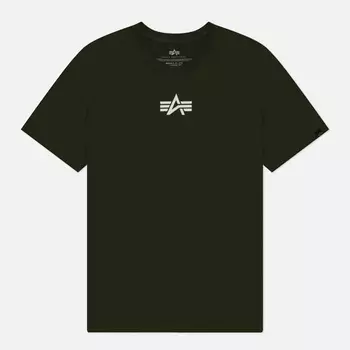 Мужская футболка Alpha Industries Born Of Purpose, цвет оливковый, размер M