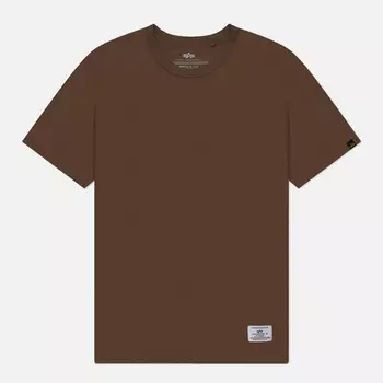 Мужская футболка Alpha Industries Essential Gen II, цвет коричневый, размер L