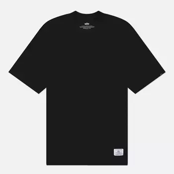 Мужская футболка Alpha Industries Essential Relaxed, цвет чёрный, размер XL