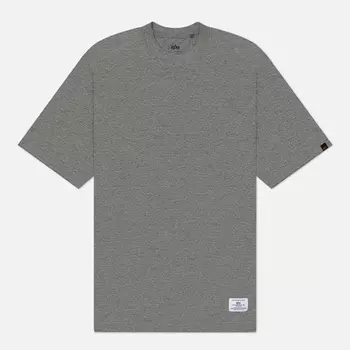 Мужская футболка Alpha Industries Essential Relaxed, цвет серый, размер L