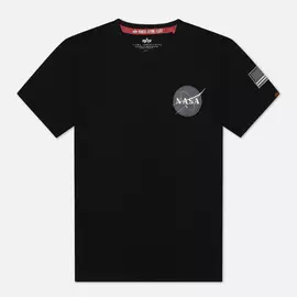 Мужская футболка Alpha Industries NASA Space Shuttle, цвет чёрный, размер S