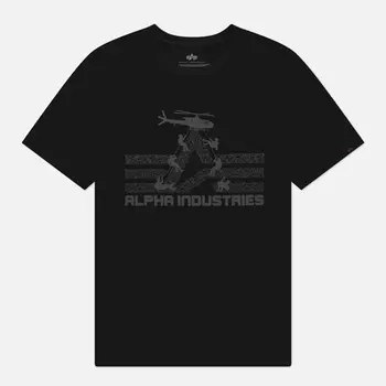 Мужская футболка Alpha Industries Repel, цвет чёрный, размер S
