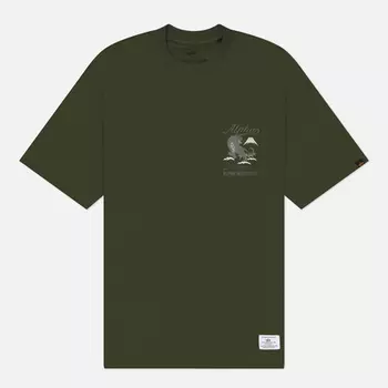 Мужская футболка Alpha Industries Tiger Search And Destroy, цвет оливковый, размер XXL