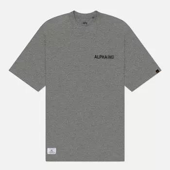 Мужская футболка Alpha Industries Uniform Alpha Ind, цвет серый, размер XL
