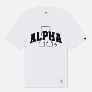 Мужская футболка Alpha Industries Uniform Uni, цвет белый, размер XL