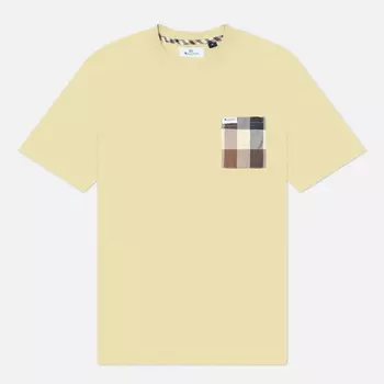 Мужская футболка Aquascutum Active Macro Club Check, цвет бежевый, размер L