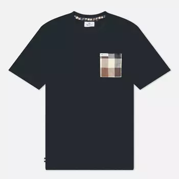 Мужская футболка Aquascutum Active Macro Club Check, цвет синий, размер XXL