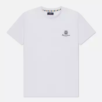 Мужская футболка Aquascutum Beach Basic Small Logo, цвет белый, размер L