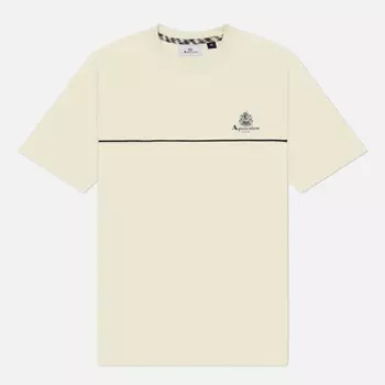 Мужская футболка Aquascutum Piping Small Logo, цвет бежевый, размер XL