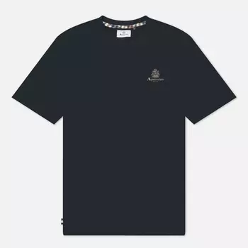 Мужская футболка Aquascutum Small Logo, цвет синий, размер L
