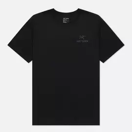 Мужская футболка Arcteryx Emblem SS, цвет чёрный, размер S