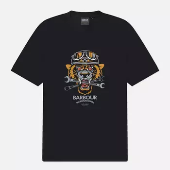 Мужская футболка Barbour Carlisle Graphic, цвет чёрный, размер L