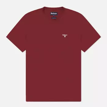 Мужская футболка Barbour Essential Sports, цвет бордовый, размер M