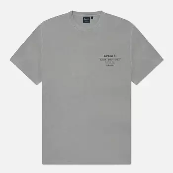 Мужская футболка Barbour Hickling Logo, цвет серый, размер L