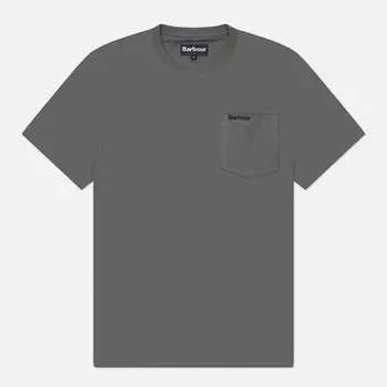 Мужская футболка Barbour Langdon Pocket, цвет серый, размер M