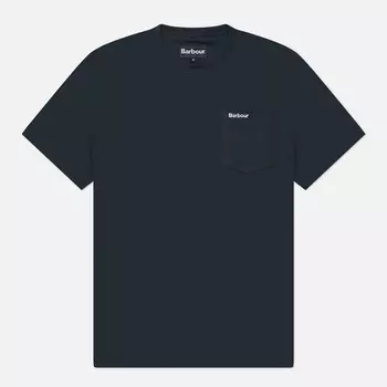Мужская футболка Barbour Langdon Pocket, цвет синий, размер XL