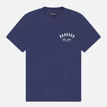 Мужская футболка Barbour Preppy, цвет синий, размер XXXL