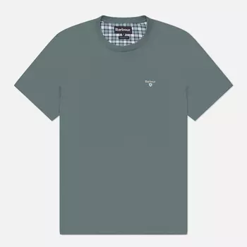 Мужская футболка Barbour Tartan Sports, цвет зелёный, размер XXL