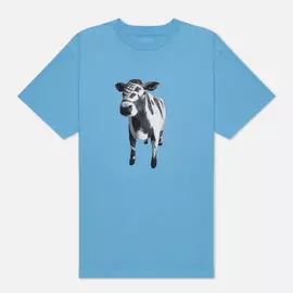 Мужская футболка Bronze 56K Cow, цвет голубой, размер S