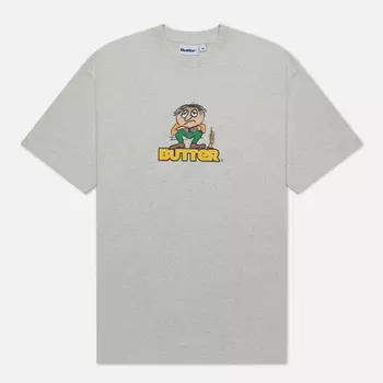 Мужская футболка Butter Goods Blues Logo, цвет серый, размер L