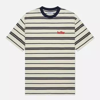 Мужская футболка Butter Goods Bryce Stripe, цвет белый, размер XXL