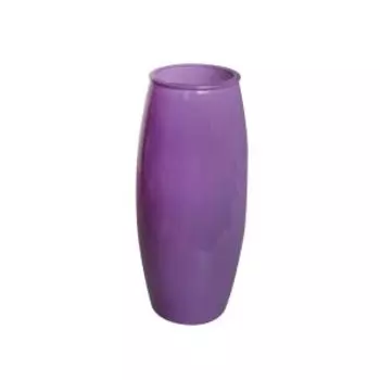 ваза NINAGLASS Эллипс, h24см, бочонок, стекло, сиреневый опак, 92-009-1 СИР