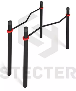 Брусья изогнуто-горизонтальные Stecter 5162