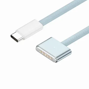 Магнитный кабель USB-C to MagSafe 3 мощностью 140 Вт для быстрой зарядки ноутбуков Apple 1.8m
