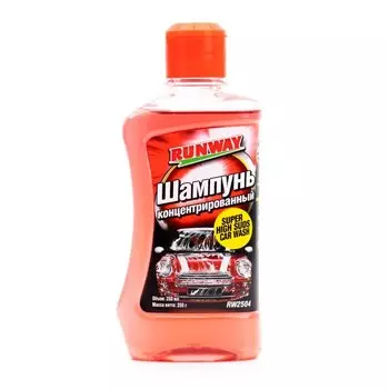 Шампунь Runway Super High Suds Car Wash для ручной мойки, концентрат, бутылка, 250мл