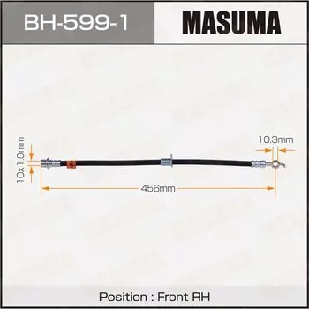 Шланг тормозной MASUMA T-/front/ CAMRY, WINDOM / ACV30L, MCV30RH