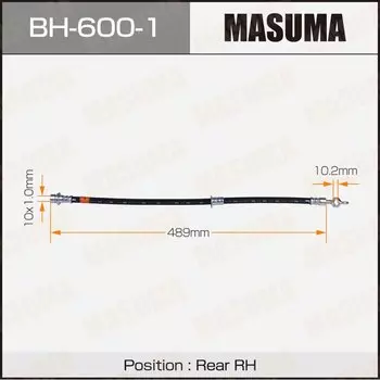 Шланг тормозной MASUMA T- /rear/ HIGHLANDER / GSU45L, GVU48L RH