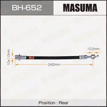 Шланг тормозной MASUMA T-/rear/ YARIS, RACTIS / KSP90L, NCP120