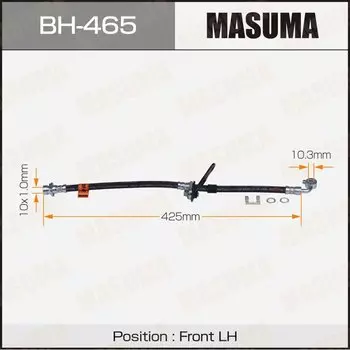 Шланг тормозной "Masuma" H- /front/ Civic Ferio, Domani, Orthia LH