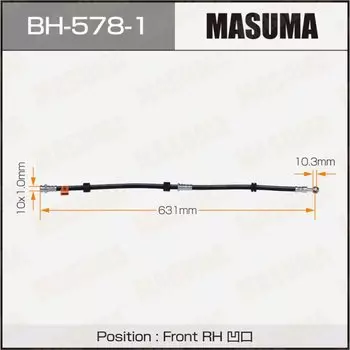 Шланг тормозной "Masuma" M- /front/GALANT FORTIS/CY4A RH