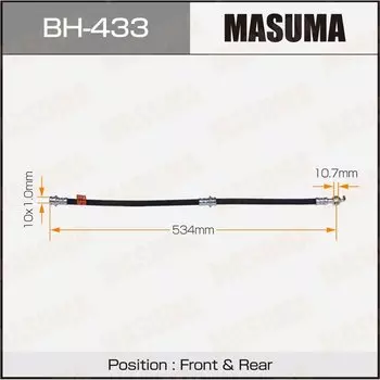 Шланг тормозной "Masuma" Mz- /front/ Capella GVER
