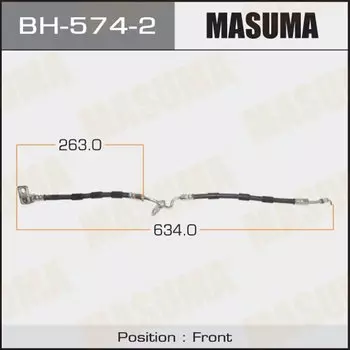 Шланг тормозной "Masuma" Mz- /rear/ ATENZA/GGEP LH