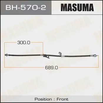 Шланг тормозной "Masuma" T- /front/ AURIS NZE151H LH