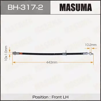Шланг тормозной "Masuma" T- /front/ Corolla #E104, CE109, #E114 LH