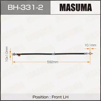 Шланг тормозной "Masuma" T- /front/ Ipsum ACM2#, Noax, Voxy AZR6#, Fielder #E12#, Corona ##T24# LH