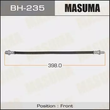 Шланг тормозной "Masuma" T- /front/ Land Cruiser ##J80, 81 Central LH