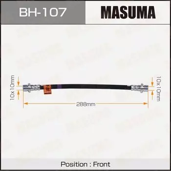 Шланг тормозной "Masuma" T- /front/ Land Cruiser Prado ##J9# (9906- ), Surf ##N18# (0008- )