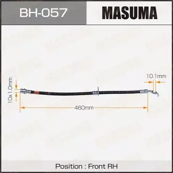 Шланг тормозной "Masuma" T- /front/ Rav 4 SXA1#G.SXA1#W RH