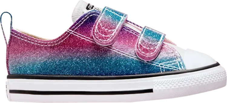 Кроссовки Converse Chuck Taylor All Star Low Easy-On TD Glitter Drip, белый