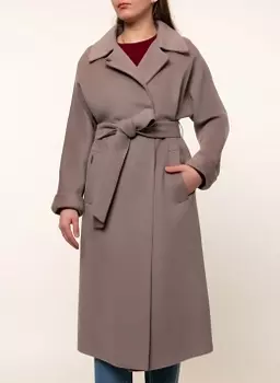 Пальто прямое шерстяное 65, КАЛЯЕВ
