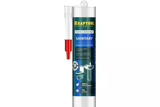 Герметик санитарный силиконовый KRAFTOOL