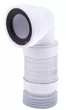 Гофрированная раздвижная труба McAlpine WC-F11R (L330-500мм) под углом 90градусов